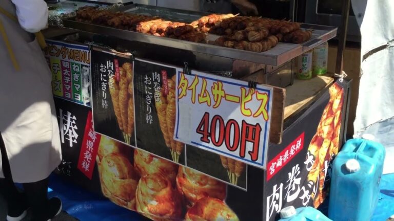 お祭り屋台 肉巻きおにぎり棒