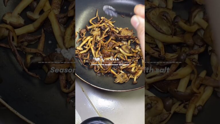 【弓削シェフのキノコクリームパスタ / Chef Yuge’s Mushroom Cream Pasta】