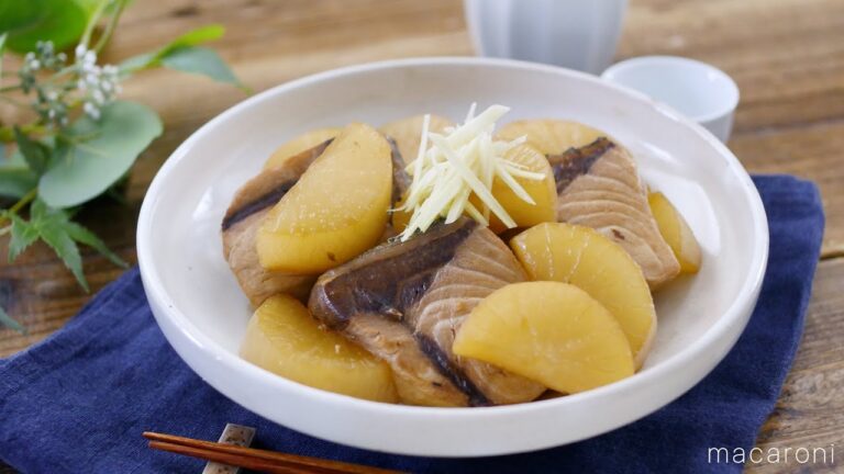 【ぶり大根】めんつゆで味付け簡単！冬の定番和食！ご飯が進む♪