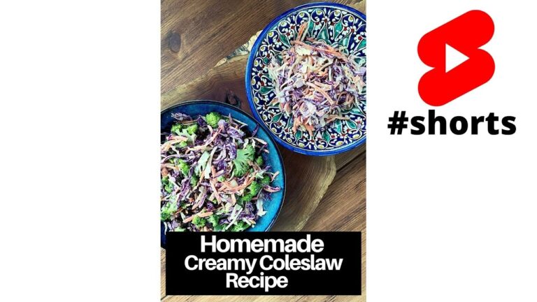 Homemade Creamy Coleslaw Recipe.#shorts