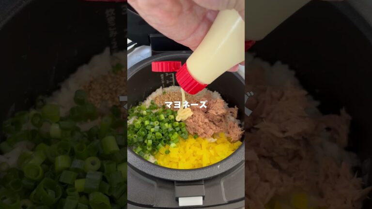 【簡単レシピ】炊いたご飯に混ぜるだけ！美味しすぎるやみつきチュモッパ #炊飯器