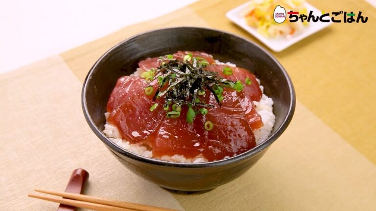 【動画レシピ】ごま油香る漬けまぐろ丼