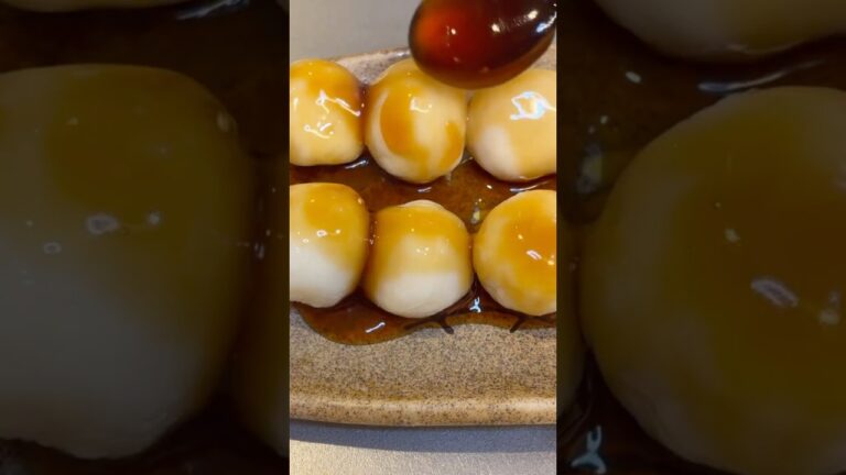 4毒抜き　豆腐と米粉でもちもち！みたらし団子🍡✨