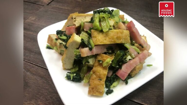 チンゲン菜と厚揚げの炒めもの