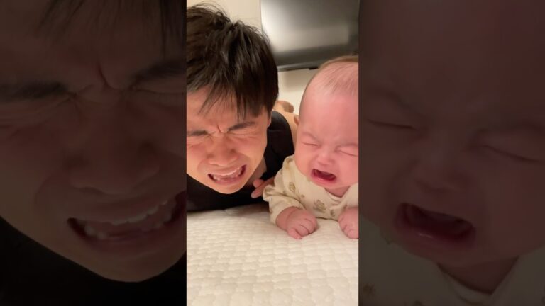 保育士のママから赤ちゃん目線になって考える事が大事と教わったので赤ちゃんになりました👶🏻#shorts #赤ちゃん #赤ちゃんのいる暮らし #パパと息子 #育児