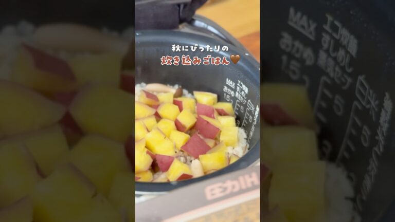 【幼児食】さつまいもごはん🍠レシピはこちら👇　#幼児食 #1歳ごはん #栄養ごはん #簡単レシピ