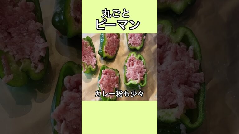 簡単すぎる肉詰めピーマン！適量OK！#ピーマンレシピ #簡単レシピ #料理動画
