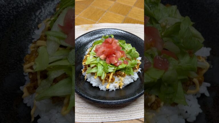 鶏むね肉のひき肉で作る絶品タコライス