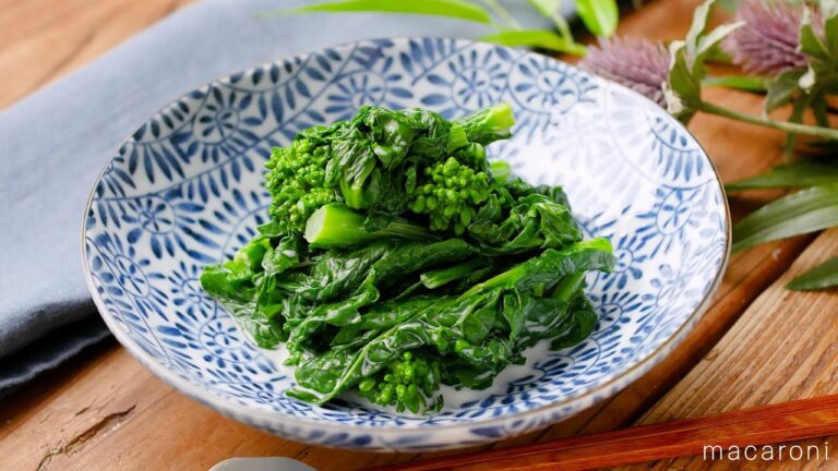 【菜の花のからしマヨネーズ和え】春を感じたいときに食べたいひと品 ！ほろ苦い菜の花とからしマヨネーズが相性抜群♪｜macaroni（マカロニ）