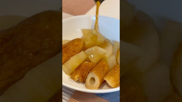 【レンジで簡単】大根とちくわの煮物　#shorts #簡単レシピ #時短レシピ #副菜