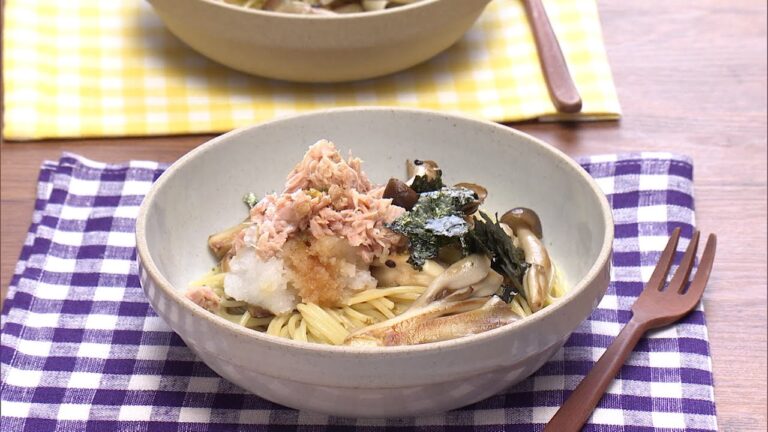 【3分クッキング公式】ツナと大根の和風きのこパスタ