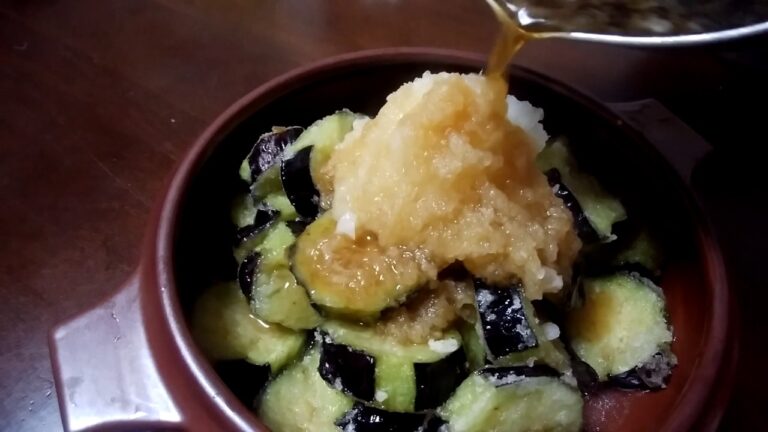 ★今晩のおかずシリーズ【ちーチャンネル】茄子の揚げびたし　大根おろしでサッパリと♪