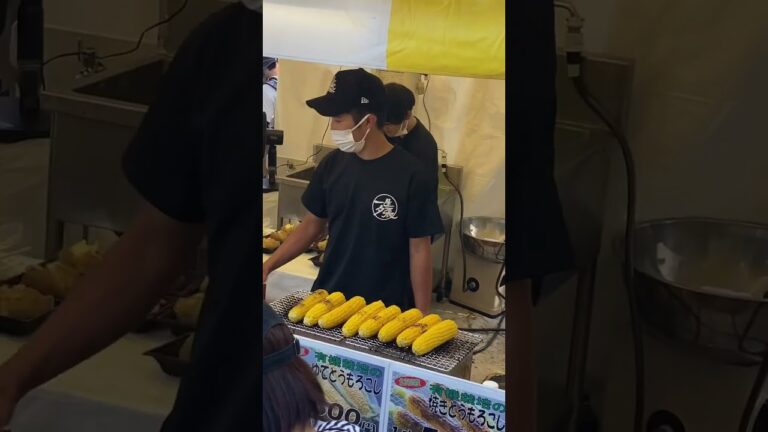 Asian street food 焼きとうもろこし / Grilled corn [Japan shorts]