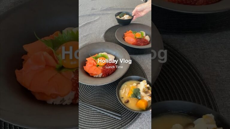 おうちで贅沢海鮮３食丼🐟♥︎ #暮らしのvlog #時短レシピ #おうちごはん #丁寧な暮らし