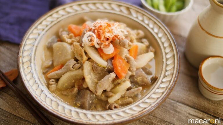 こっくりボリューミー！  具だくさん もつ 煮込み のレシピ 作り方