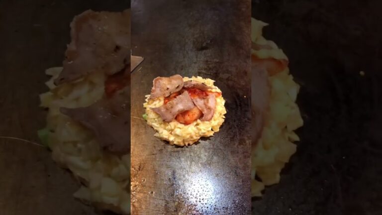 キムチ焼き　kimchi お好み焼き　okonomiyaki