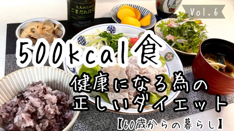【60歳からの暮らし】60代ダイエット／500kcal食／健康になる為の食事