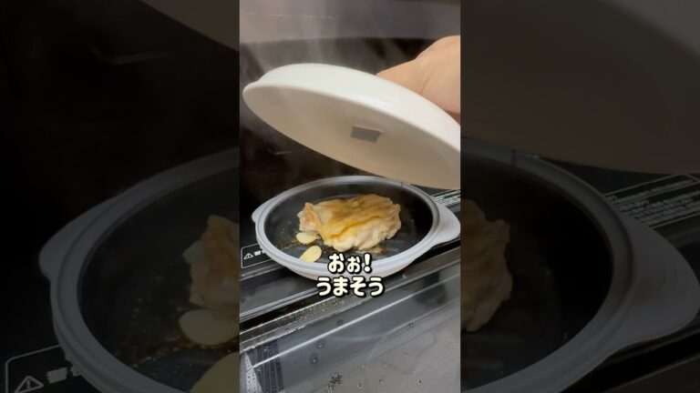 レンジグリルコパンで鶏肉を焼いてみた！しっかり美味しそうな焼き目がいいね #shorts