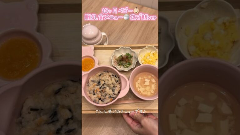 【10ヶ月ベビー👶🏻離乳食】鉄分たっぷりのひじきと鮭🐟ご飯♡ 完食してくれて嬉しい♡#離乳食 #離乳食日記 #離乳食レシピ #赤ちゃんのいる生活 #赤ちゃん #料理 #離乳食後期 #ごはん