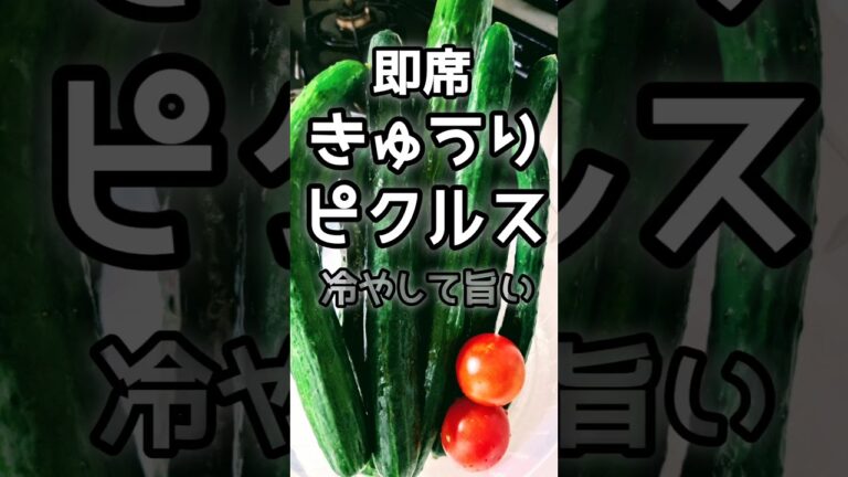 【簡単】旨いきゅうりのピクルス　#きゅうりレシピ