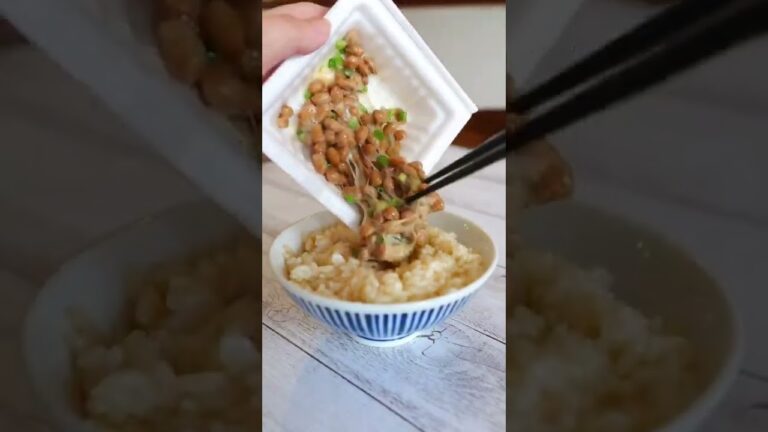 1分朝食！ネバネバ納豆TKG✨の作り方。免疫力アップの簡単レシピ♪