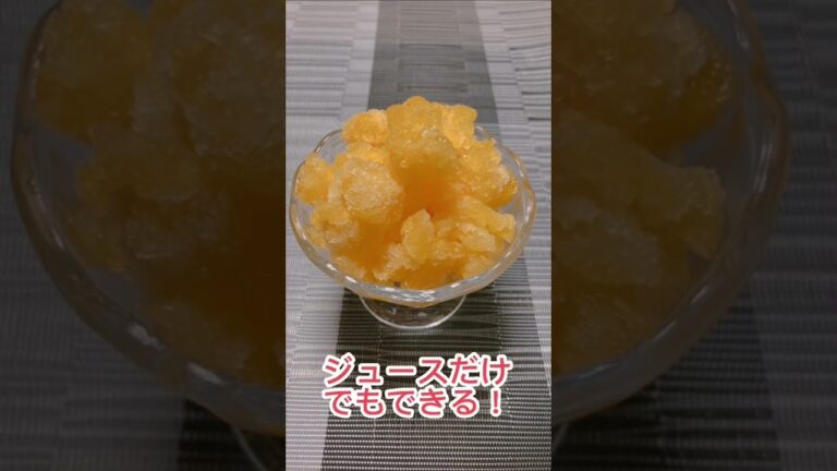 手作りオレンジシャーベット