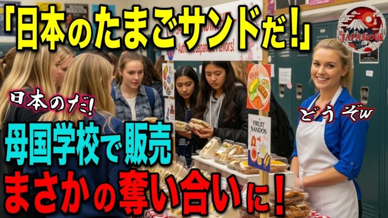 【海外の反応】「日本の幻のサンドイッチはどこだ!?」初来日のアメリカ人一家が日本の“たまごサンド”に衝撃！帰国後に再現して小学校で売った結果…まさかの争奪戦に