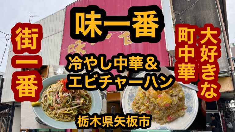 中華料理 味一番【矢板市】人気町中華で冷やし中華＆エビチャーハンを食べてみた