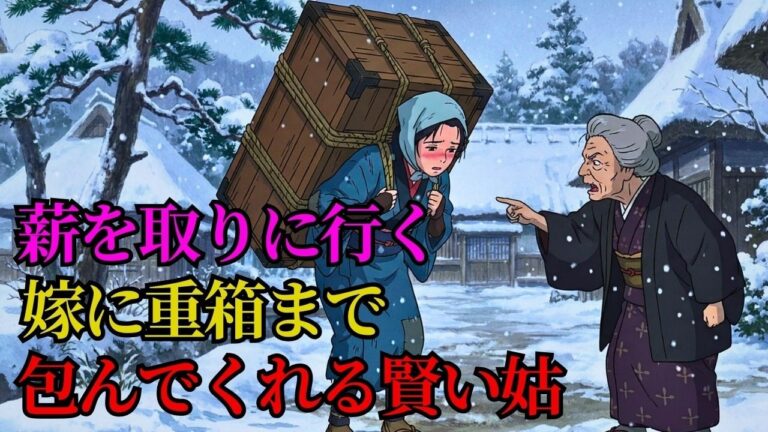 「薪を拾ってこい」姑が手渡した弁当が歩けないほど重かった理由。重の中に隠された衝撃の真実。| 野談 | 時代劇 | 昔話 | 説話 | 民話