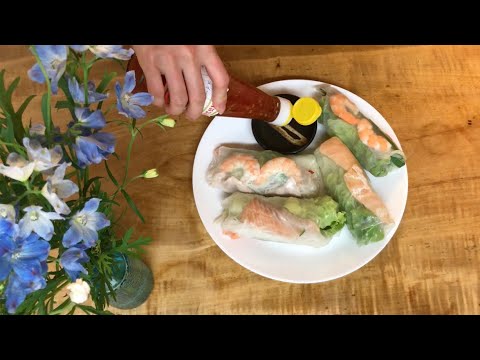 【フランス人も大好きベトナム料理生春巻き】エビ豚バラ生春巻き　サーモンアボカド生春巻き　summer roll  Shrimp Pork Bara Salmon avocado