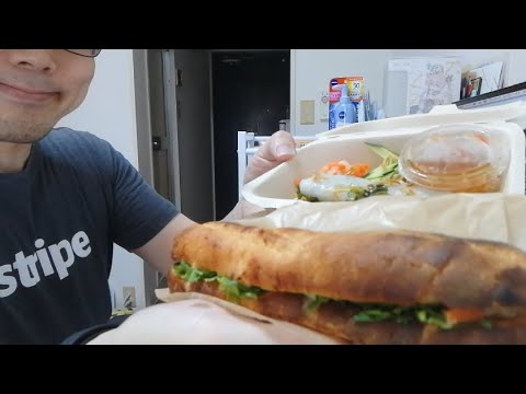 横顔 72 本格ベトナム料理ニャーヴェトナム恵比寿本店のバインミーサンドと生春巻き