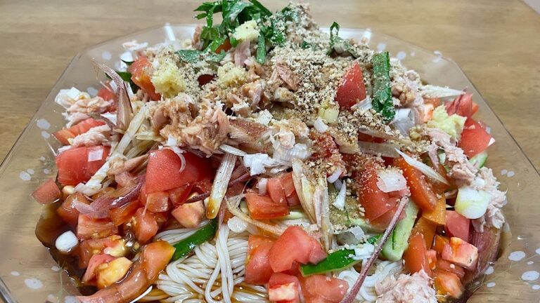 【ドラマ飯】きのう何食べた？　ツナとトマトのぶっかけそうめん