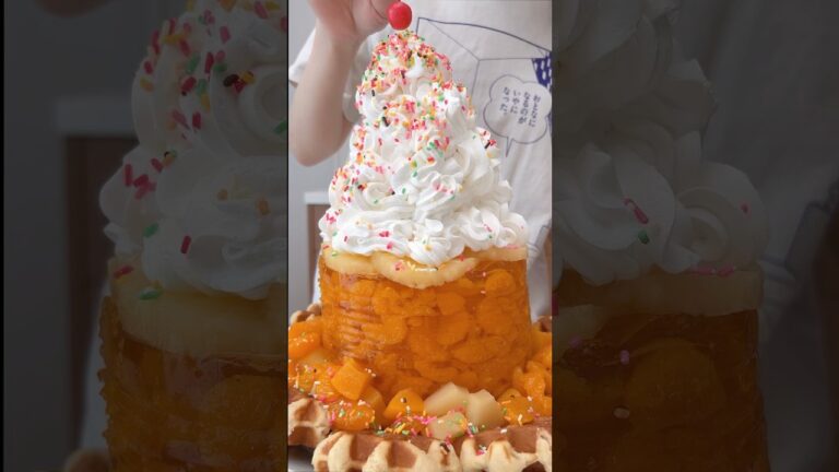 【大食い】3キロのみかん缶ゼリーをマシマシにする主婦 #大食い #爆食 #料理 #mukbang #モッパン