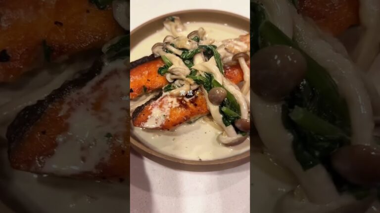 鮭とほうれん草のクリーム煮(3人分)