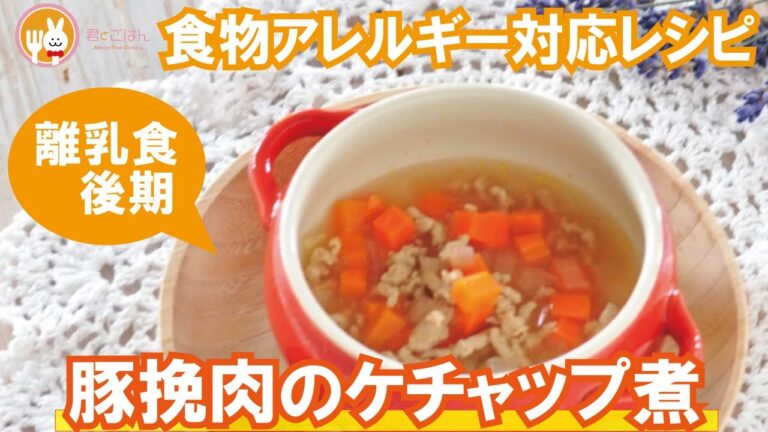 【離乳食後期】豚挽肉のケチャップ煮