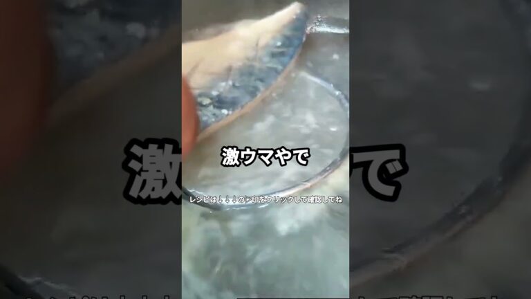 【衝撃】焼かずに！塩さばの簡単で美味しい食べ方！