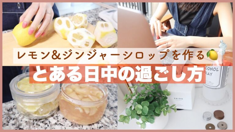 【主婦の日中】シロップ作り🍋冷凍ストック！とあるお家で過ごす日♫