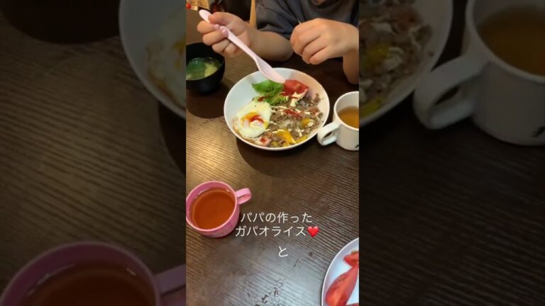 【ガパオライス】ズボラ主婦の晩御飯🤗❤️#パパ作　#ガパオライス