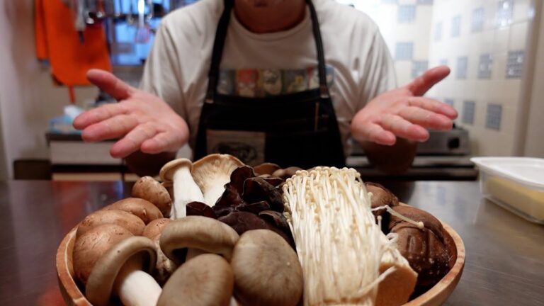 キノコごはん 色々茸のリゾット【日本語字幕付】