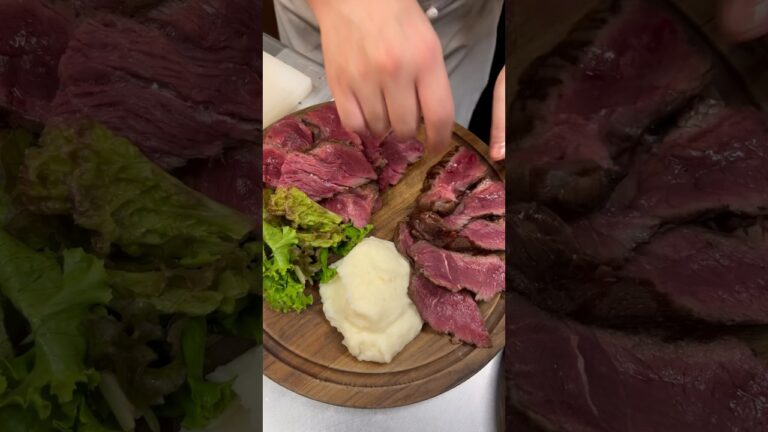【グルメ】 ステーキ盛り付け#shorts