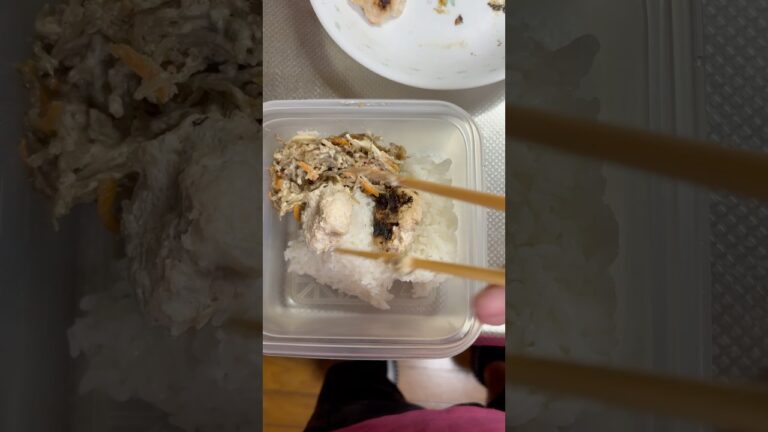 【サラリーマンのリアル昼飯】ごぼうサラダ&ハンバーグ