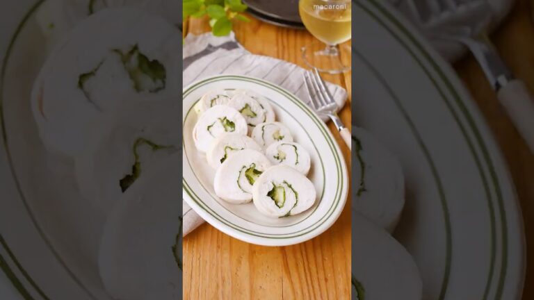 【ヘルシーおかず】鶏むね肉のチーズ大葉ロール #鶏むね肉 #ヘルシー #おかずレシピ