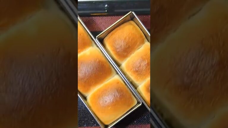 50分で作れるパウンド型ミニ食パン🍞パン作りはとっても簡単！#shorts #食パン #ミニ食パン