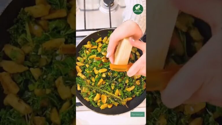 Sweet Potato Gnocchi With Kale and Parmesan  🤪😋 #shorts #vegan #vegetarian #recipe #healthy