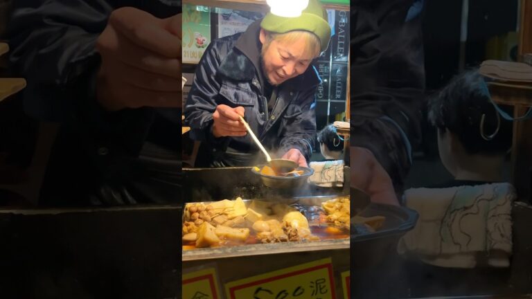子供のために営業を続ける屋台おでん屋さん🍢 #japanesefood #りゅうグルメ