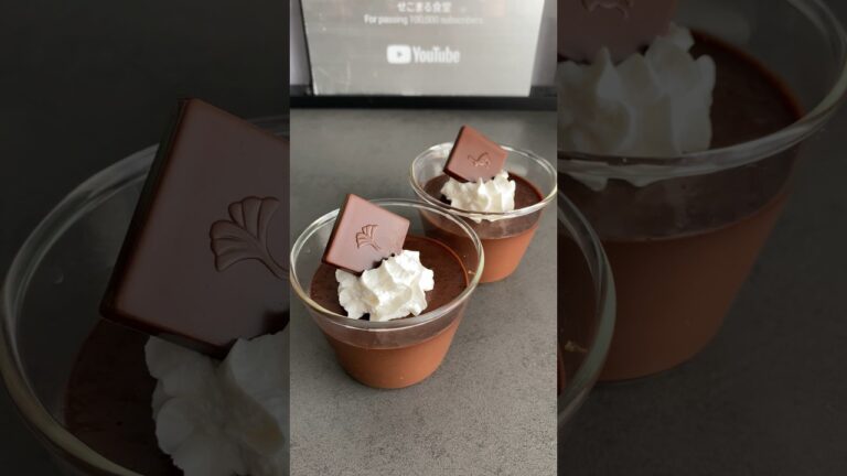 冷やすだけで簡単チョコプリン作った結果ww #shorts