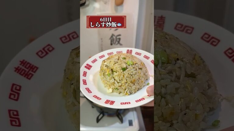 【6日目しらすチャーハン】100日後にパラパラなチャーハンを作る人