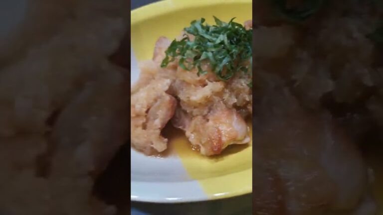 【いい感じの鶏肉のおろし煮】一生懸命つくった大根おろしをたっぷり使って鶏肉のおろし煮作った記録('∇')【ふたりごはんvlog】#shorts