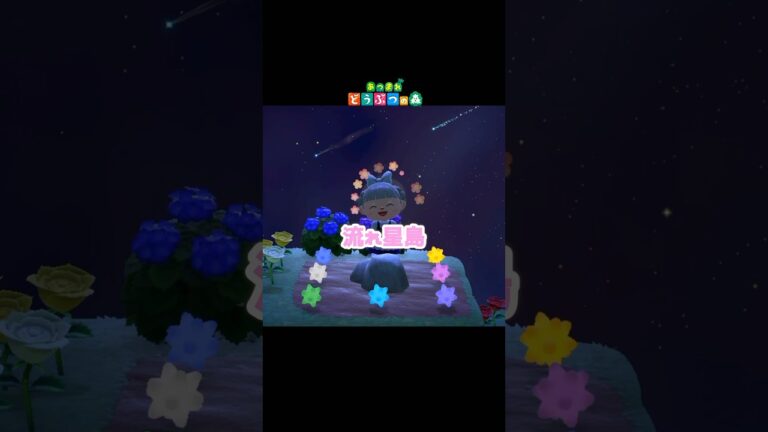 流れ星島またまたきたぁー！！昨日のスプラフェス動画も見てくれた！？#あつまれどうぶつの森 #あつ森 #どうぶつの森 #shorts #short