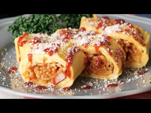 【あつあつを食べてね】ふわふわたまごのオムスパロール🍳